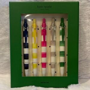 Kate Spade Striped Ink Pen Set